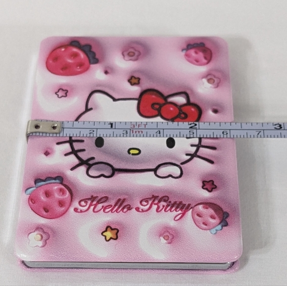 Hello Kitty Sanrio Kawaii Rectangle Double Sided Portable Folding Compact Mirror - Picture 5 of 6